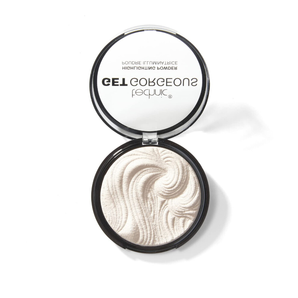 Technic Get Gorgeous Highlighting Powder - Pressed Shimmer Face Makeup Compact for a Natural Glow. Shade: Original