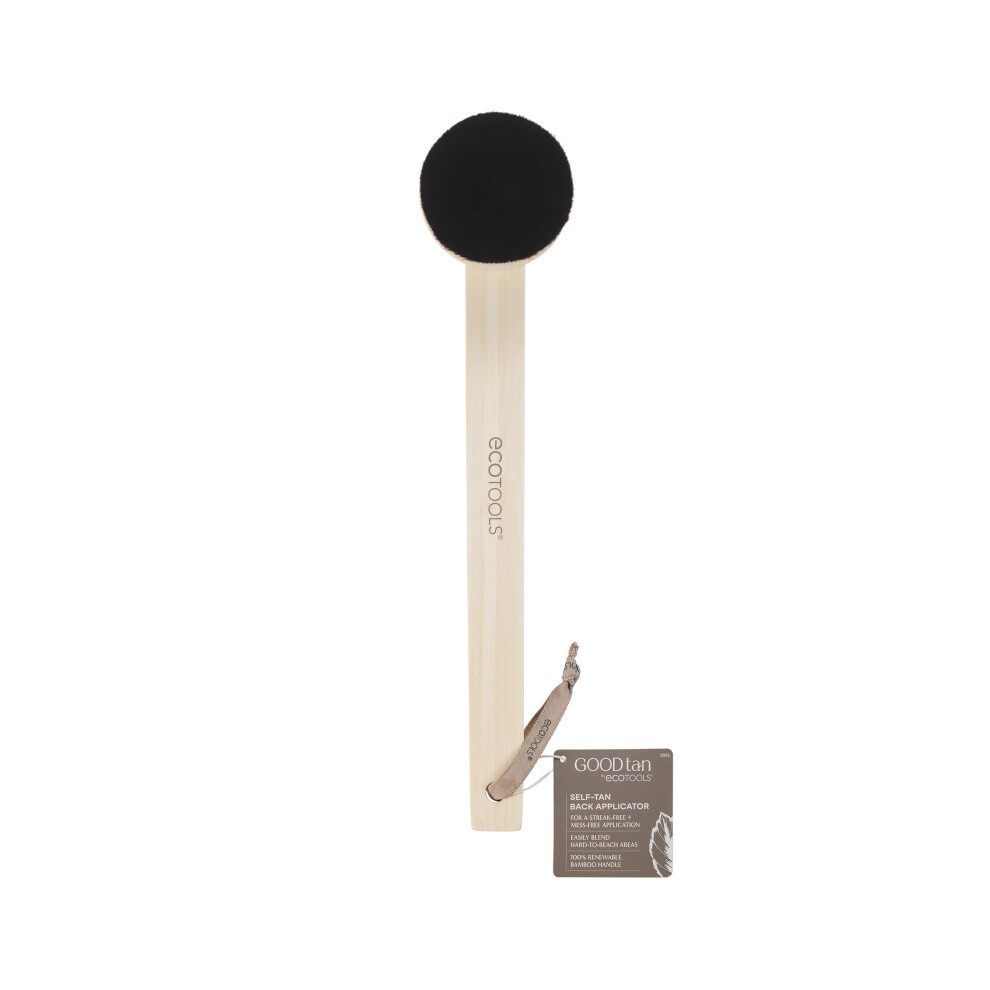 EcoTools Good Tan Self-Tan Back Applicator  Back Brush For Applying Self-Tan  Long Handle For Controlled Sunless Tanning  Eco Friendly Back Tanning Ap