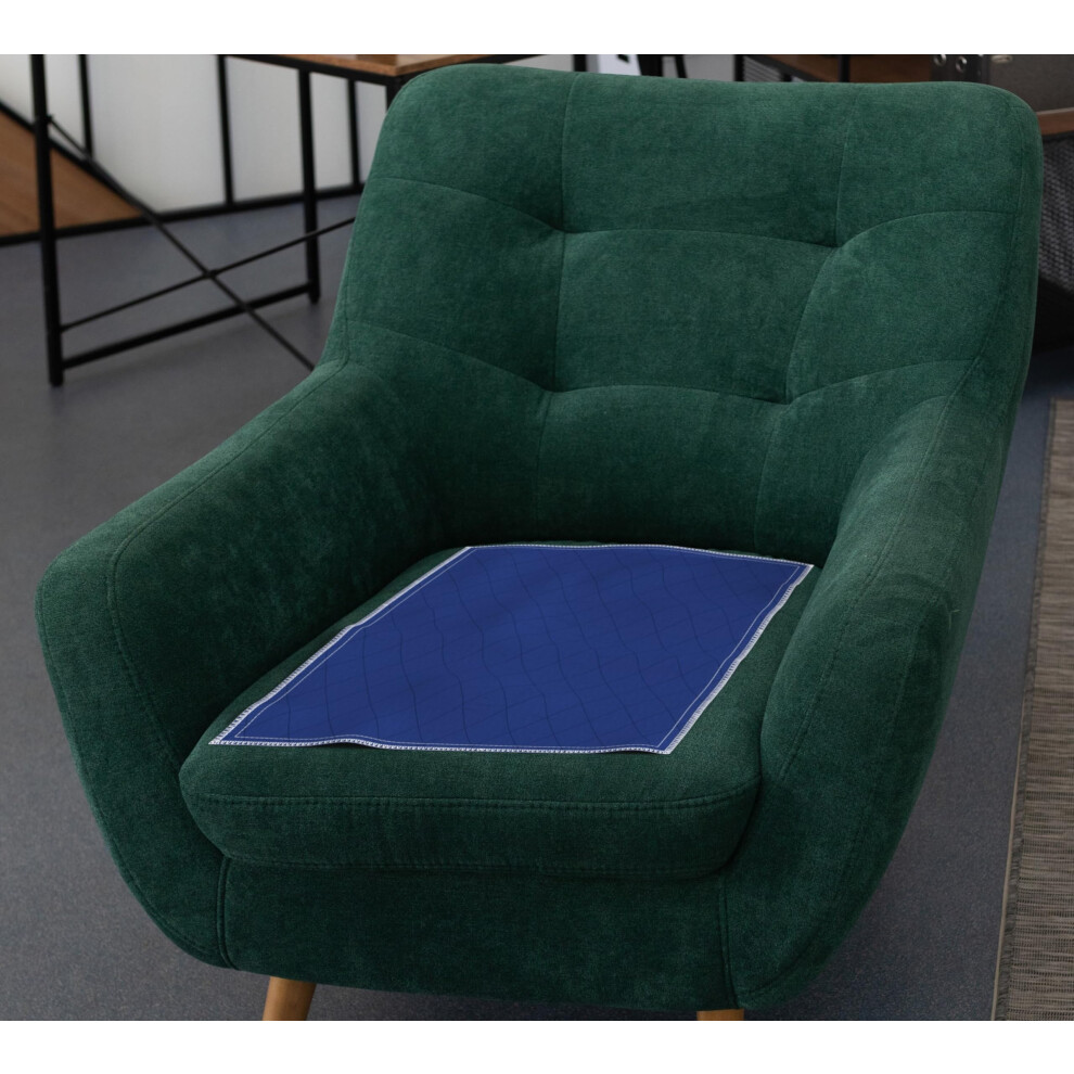 Inspire Wodoodporna Podkladka Na Krzeslo Ciemny Kolor Do Ukrywania Plam 18 X 24 - Pikowana Podkladka Na Krzeslo Dla Osb Nietrzymajacych Moczu Mozliw-image