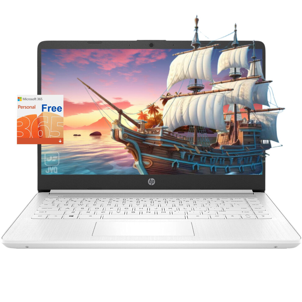 HP Stream Laptop  14"" HD Display  Intel Celeron N4120 Processor  16GB Memory  320GB Storage (64GB eMMC + 256GB Card)  1-Year Office 365  We