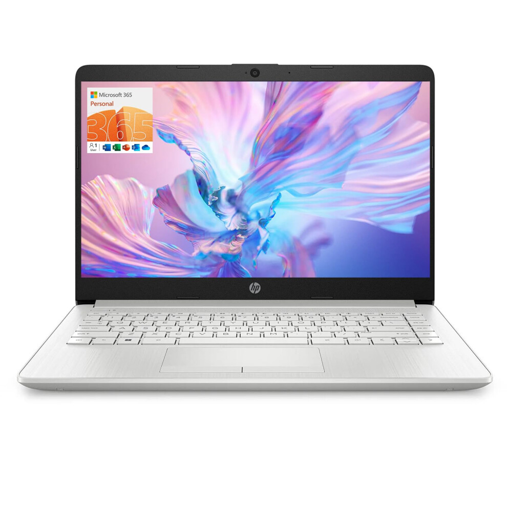 HP Portable Laptop  Student and Business  14"" HD Display  Intel Quad-Core N4120  4GB DDR4 RAM  64GB eMMC  1 Year Office 365  Webcam  RJ-45