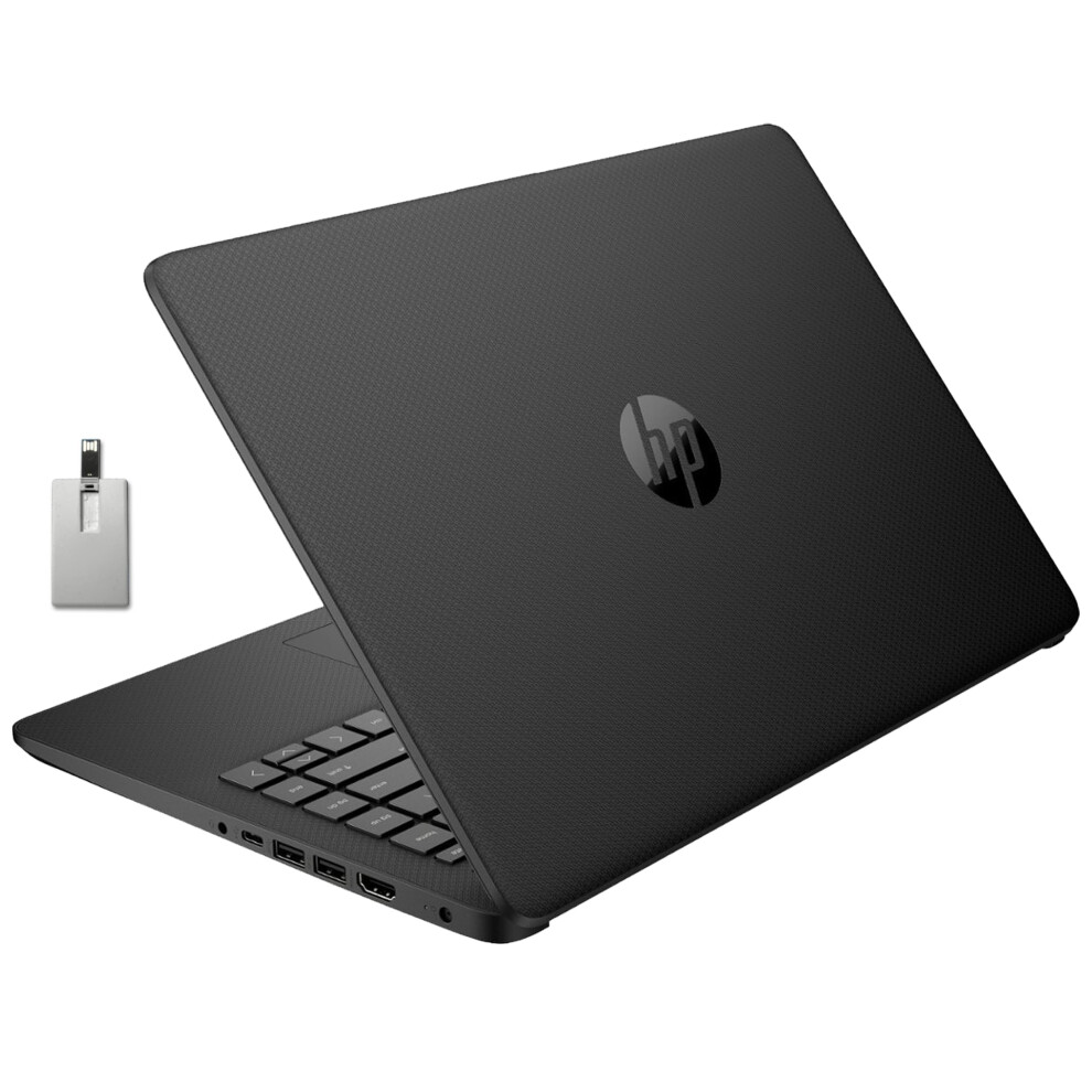 HP Stream 14"" HD BrightView Laptop  Intel Celeron N4120  8GB RAM  64GB eMMC  Intel HD Graphics  720p Webcam  1 Year Office 365  Black  Win