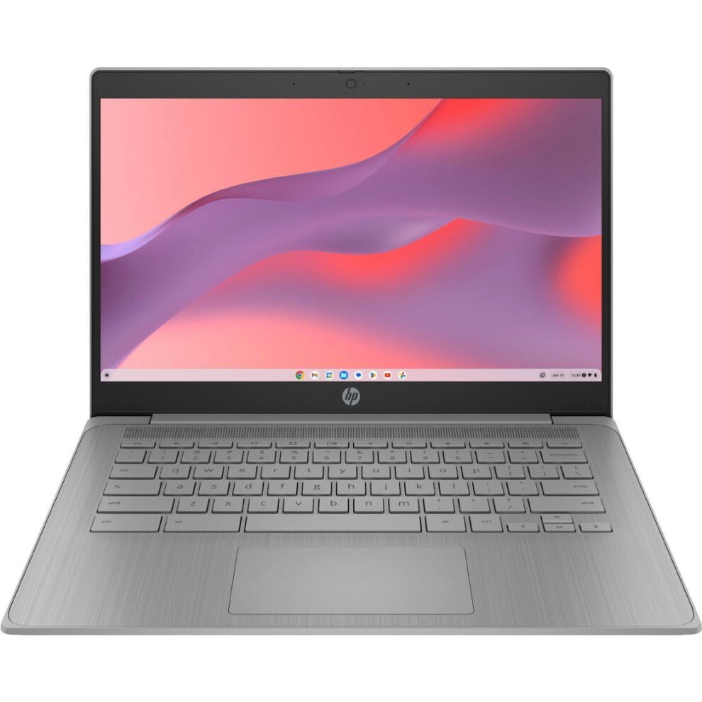 HP 2023 Newest Chromebook Laptop  14 Inch Display  Intel Celeron N4120 Processor  4GB RAM  128GB Storage (64GB eMMC+64GB MSD Card)  Intel UH