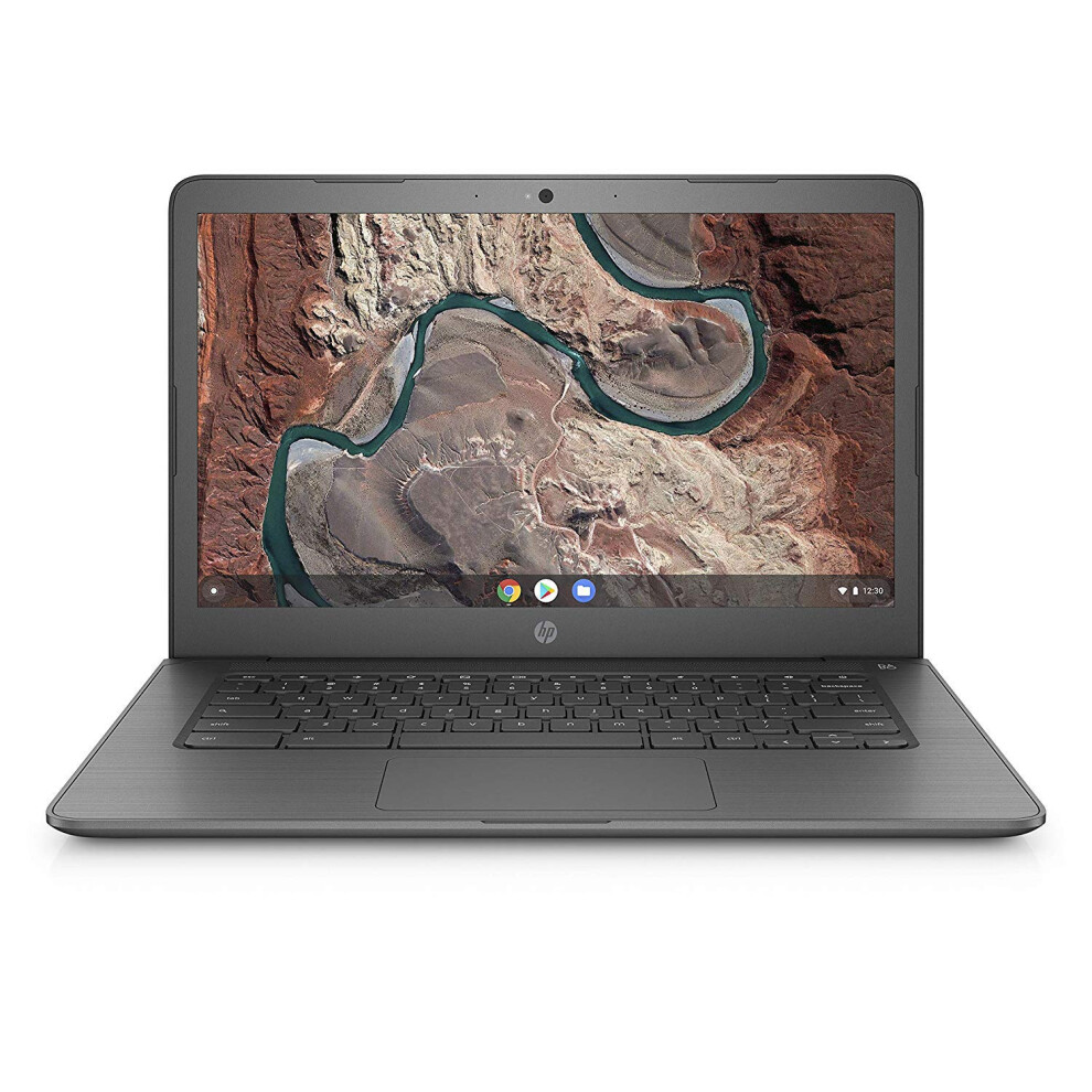 HP Chromebook 14-inch Laptop with 180-Degree Swivel  AMD Dual-Core A4-9120 Processor  4 GB SDRAM  32 GB eMMC Storage  Chrome OS (14-db0020nr