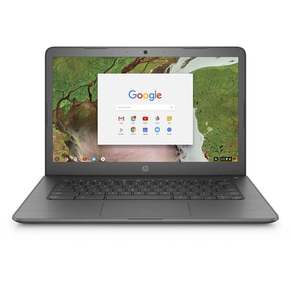 HP Chromebook 14-inch -Laptop -with 180-Degree -Hinge  Intel Celeron N3350 -Processor  4 GB -RAM  32 GB eMMC Storage  Chrome OS (14-ca040nr