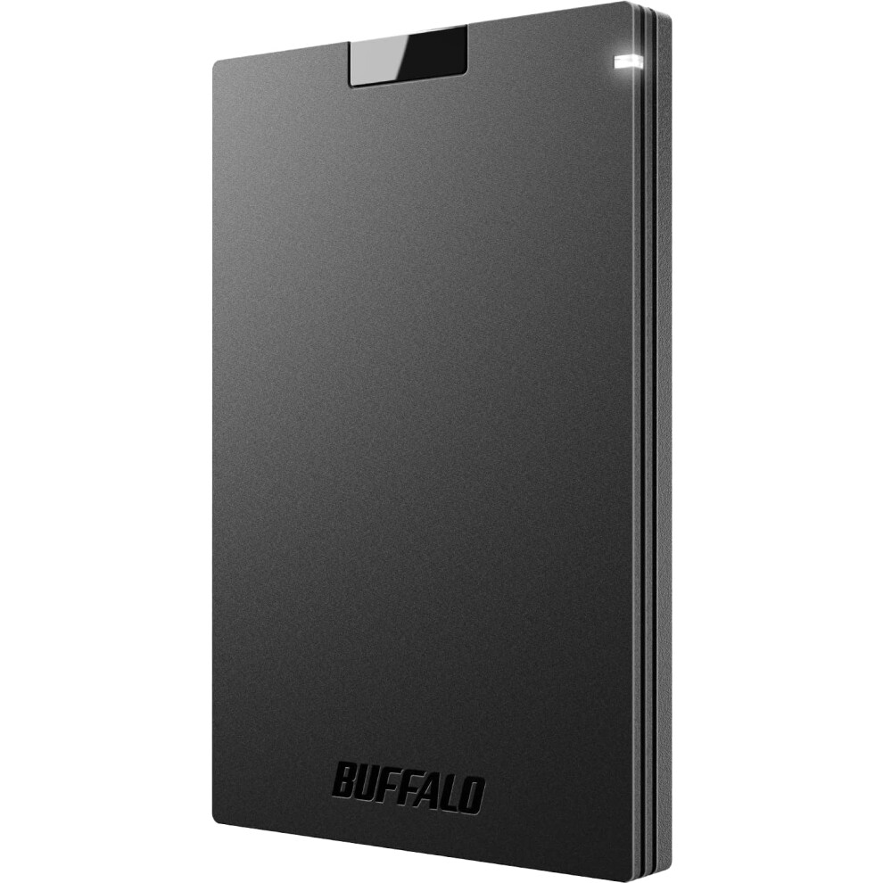 BUFFALO External SSD 2TB - Compatible with PS4 / PS5 / Windows/Mac - USB-C - USB-A - USB 3.2 - External Solid State Drive - SSD-PG2.0U3B