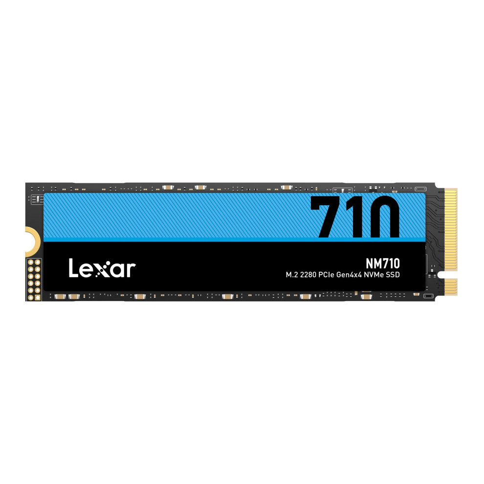 Lexar NM710 SSD 500GB PCIe Gen4 NVMe M.2 2280 Internal Solid State Drive  Up to 5000MB/s (LNM710X500G-RNNNU)