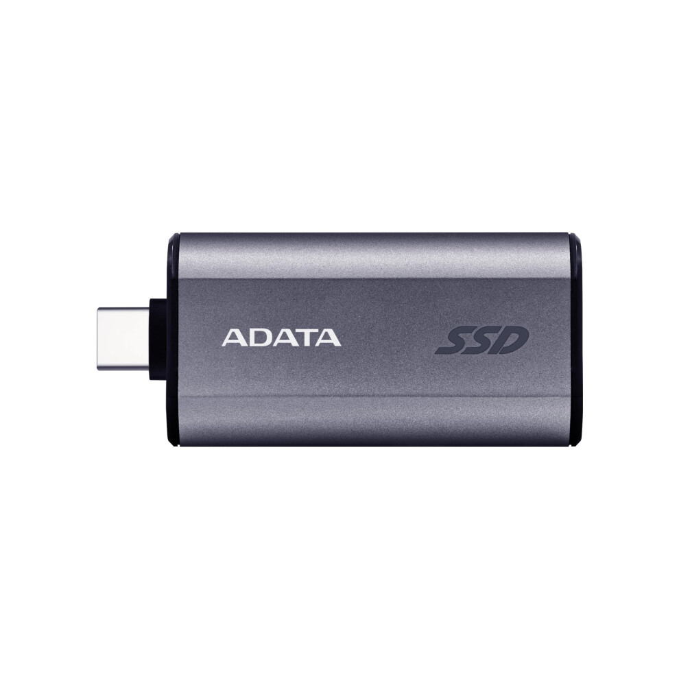 ADATA SC750 500GB - Up to 1000 MB/s- HighSpeed USB 3.2 Gen 2 USB-C External Portable SSD Black Titanium (SC750-500G-CCBK)