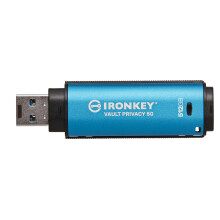 Kingston Ironkey Vault Privacy 50 USB-A 512GB Encrypted Flash Drive | FIPS 197 Certified | XTS-AES 256-bit | BadUSB and Brute Force Protecti