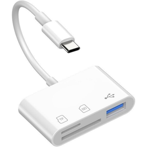 USB C SD Card Reader  USB 3.0 High Speed to SD/Micro SD Card Adapter Memory Card Reader with SD MicroSD USB 3 Port for iPhone 15 Pro Max iPa