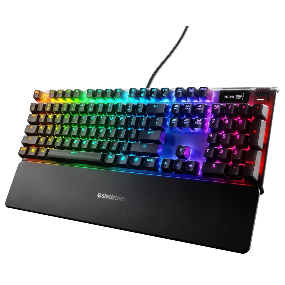 SteelSeries Apex 7 - Mechanical Gaming Keyboard - Oled Smart display - Brown Switches - American Qwerty Layout (Us) (PS4)