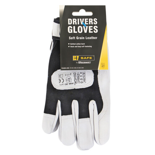 DRIVERS GLOVE VELCRO CUFF BLACK XL