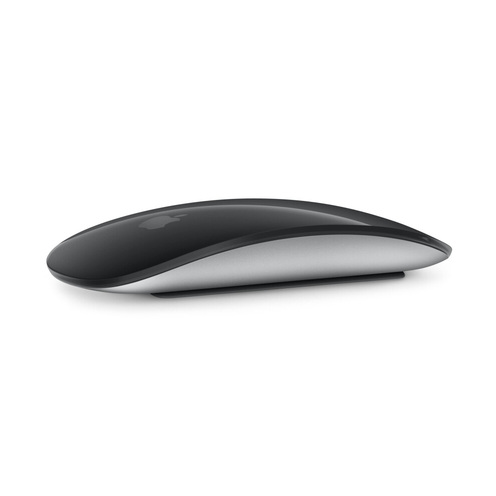 Apple Magic Mouse (Wireless  Rechargable) - Black Multi-Touch Surface (Renewed)