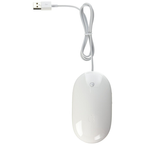 Refurbished Apple Apple Mighty Mouse A1152 Wired USB (MB112LL/B) (Renewed)