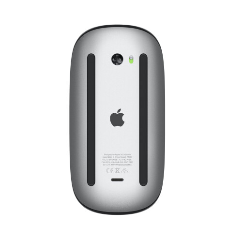 Apple Apple Magic Mouse (Wireless  Rechargable) - Black Multi-Touch Surface (Renewed) 2