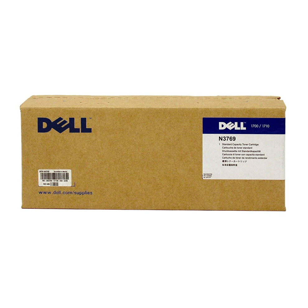 Dell N3769 Black Toner Cartridge 1700n/1710n Laser Printer