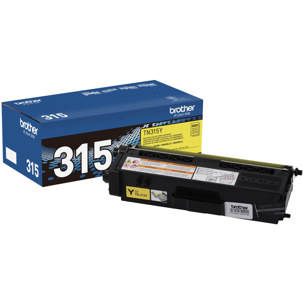 Brother TN-315Y DCP-9050 9055 9270 HL-4140 4150 4570 MFC-9460 9465 9560 9970 Toner Cartridge (Yellow) in Retail Packaging