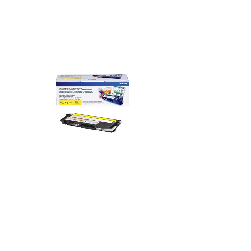 Brother Tn315y Toner Cartridge (Yellow) in Retail Packaging