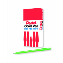 Pentel Arts Farbstift, Hellgrün, 12er Pack (S360-111)