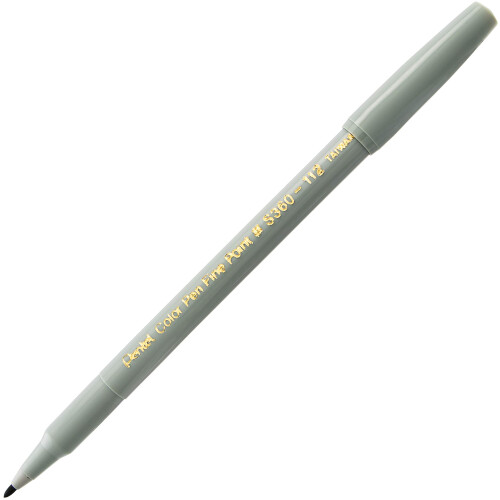 Pentel Pentel Arts Farbmarker, Hellgrau, 12er Box (S360-112) 1