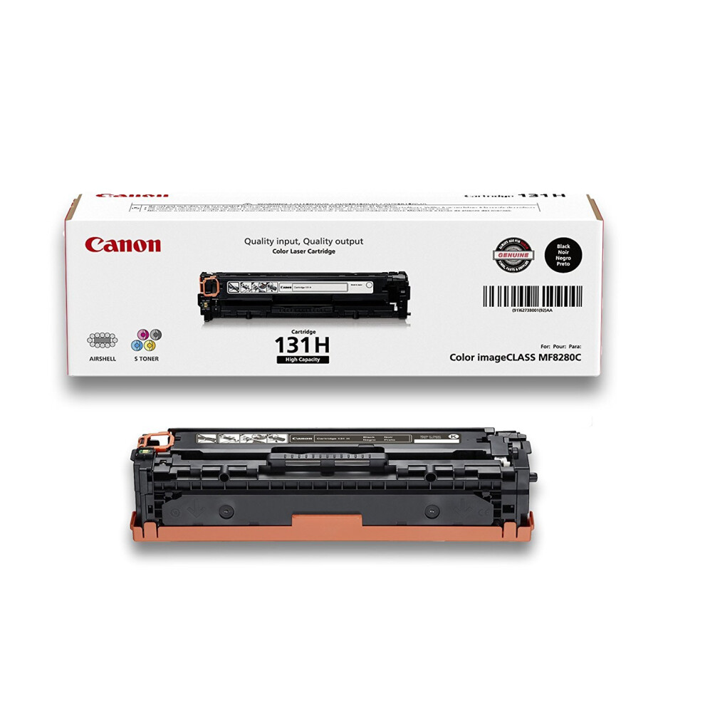 Canon CRTDG131HYBK High-Yield Toner Cartridge (131)  Black - in Retail Packaging