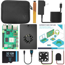 Vilros Raspberry Pi 5-4GB Kit - Edizione Turbo Raffreddata - 32GB Memoria (Alluminio Nero)
