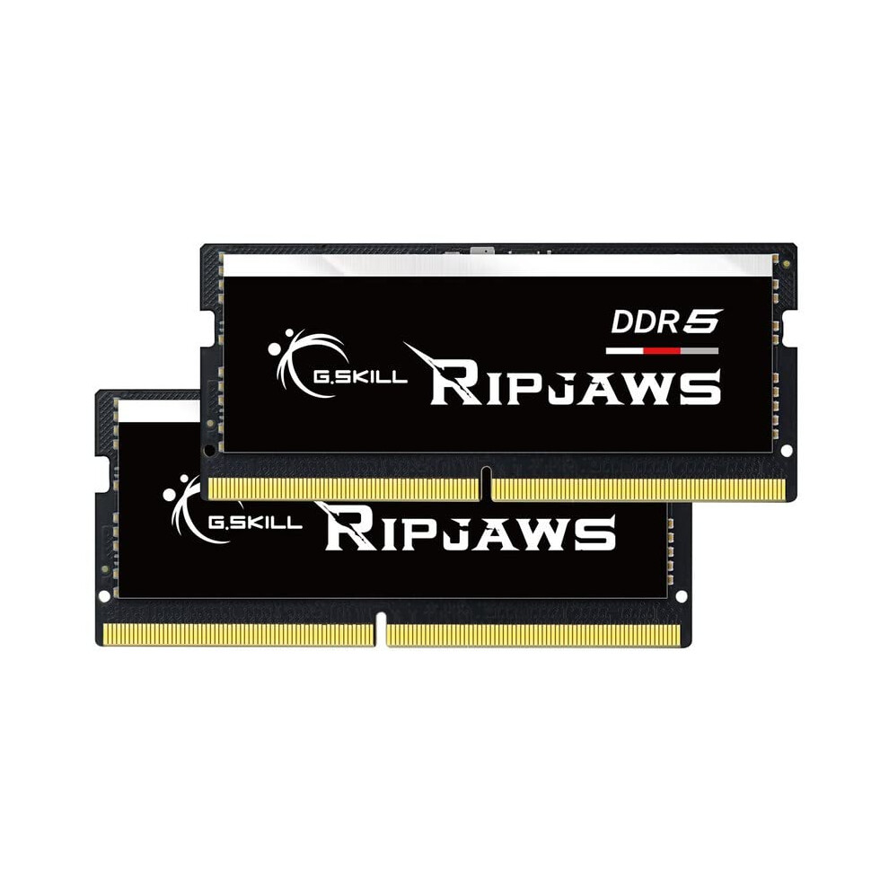 G.SKILL Ripjaws DDR5 SO-DIMM Series DDR5 RAM 64GB (2x32GB) 4800MT/s CL38-38-38-76 1.10V Unbuffered Non-ECC Notebook/Laptop Memory SODIMM (F5