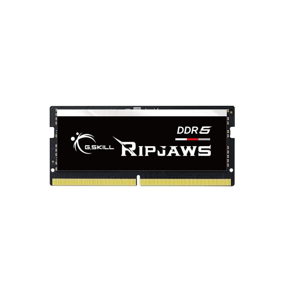 G.SKILL Ripjaws DDR5 SO-DIMM Series DDR5 RAM 32GB (1x32GB) 4800MT/s CL38-38-38-76 1.10V Unbuffered Non-ECC Notebook/Laptop Memory SODIMM (F5