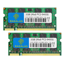 Rasalas DDR2 PC2-6400 DDR2 800 Sodimm DDR2 4GB Kit (2x2GB) PC2 6400S 2RX8 1.8V CL6 RAM memria modulok laptophoz
