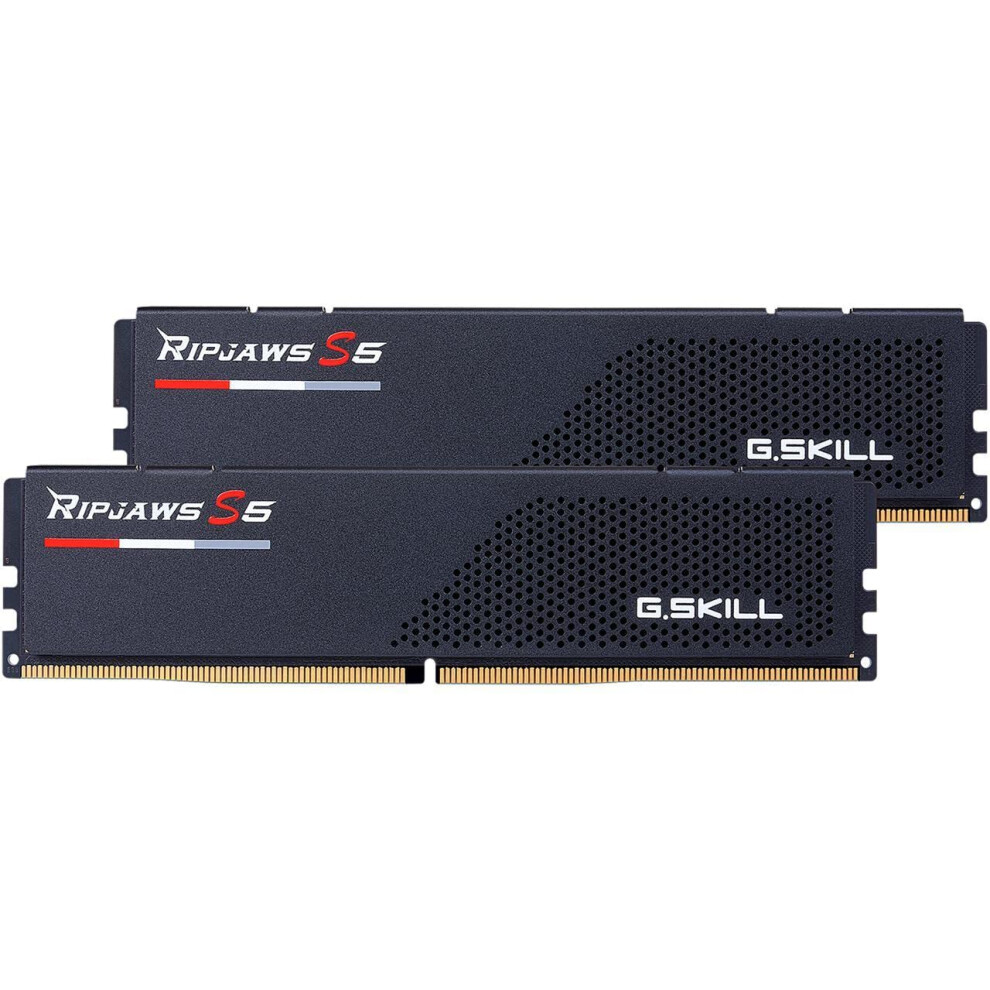 G.SKILL Ripjaws S5 Series (Intel XMP 3.0) DDR5 RAM 32GB (2x16GB) 5600MT/s CL36-36-36-89 1.20V Desktop Computer Memory UDIMM - Matte Black (F