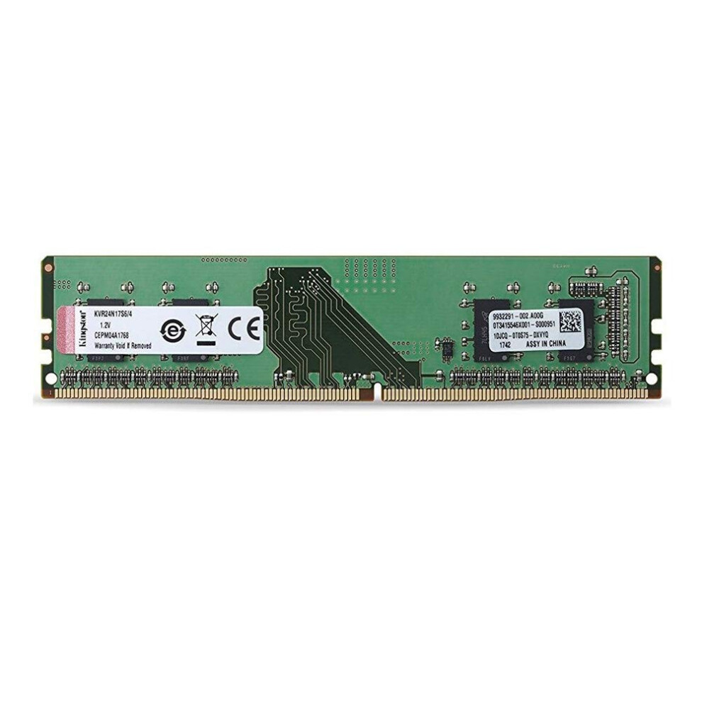 Kingston 4GB 2400MHz DDR4 Non-ECC PC Memory ValueRam 4GB 2400MHz DIMM KVR24N17S6/4