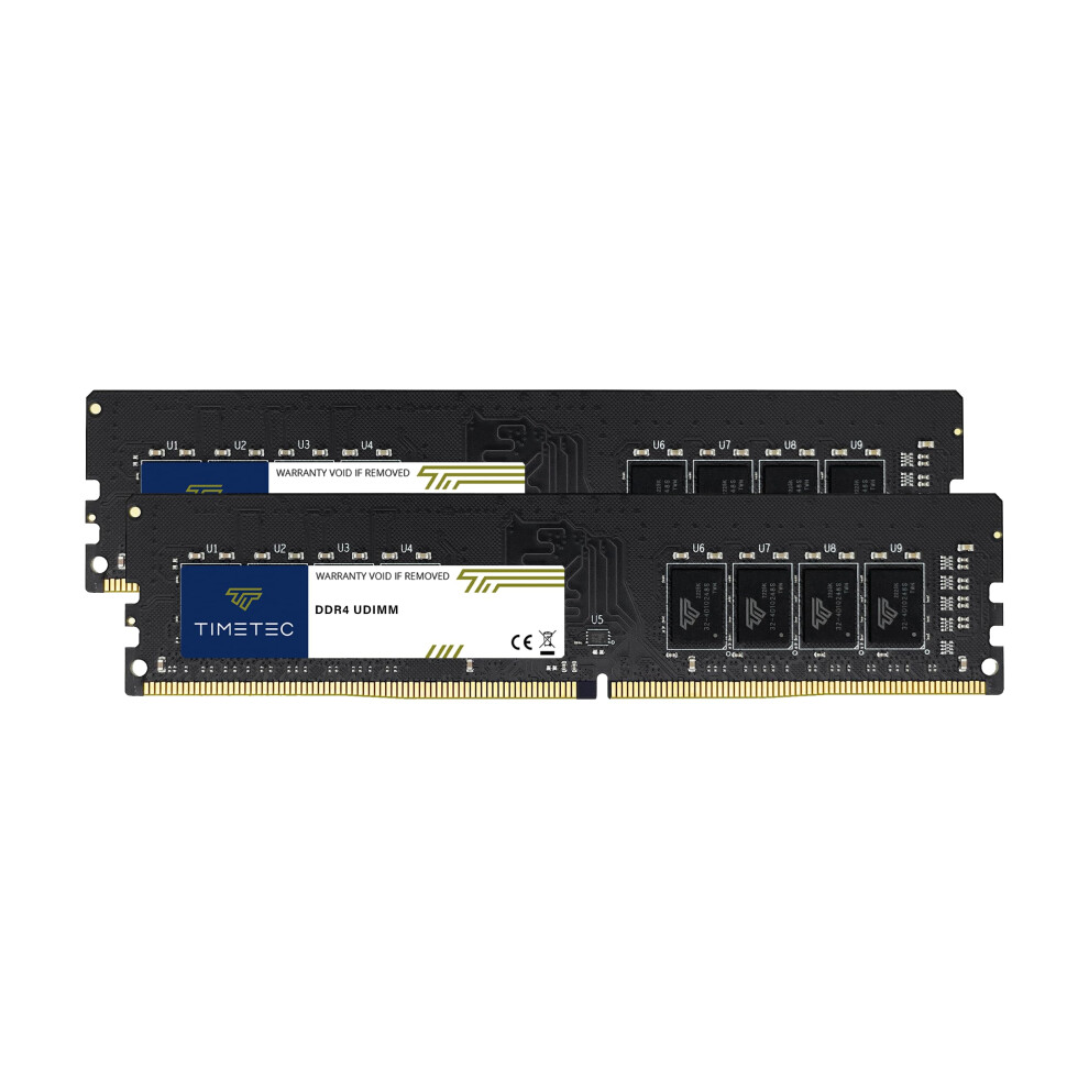Photos - RAM Timetec 32GB KIT(2x16GB) DDR4 3200MHz  PC4-25600 Non-XMP CL22 1.2V Non-ECC Unbuffered 2Rx8 Dual Rank (or 2933MHz or 2666MHz)