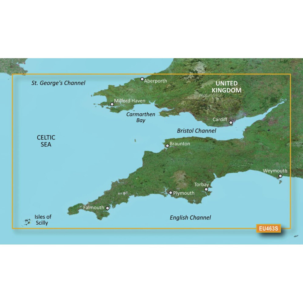 Garmin VEU463S - Bristol Channel & England SW - SD Card