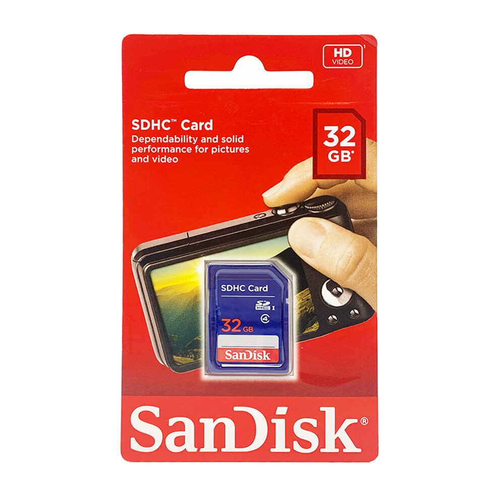 SanDisk 32GB SDHC Flash Memory Card (SDSDB-032G-B35) (Label May Change)