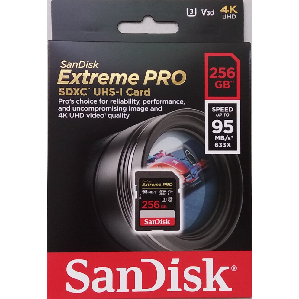 SanDisk 256GB Extreme PRO SDXC UHS-I Card (SDSDXXG-256G-GN4IN)