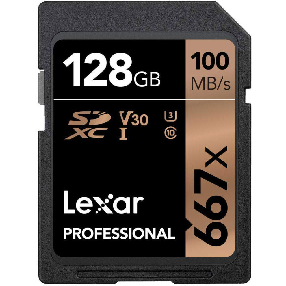 Lexar Professional 667X 128Gb Sdxc Uhs-I/U3 Card (Lsd128bna667)