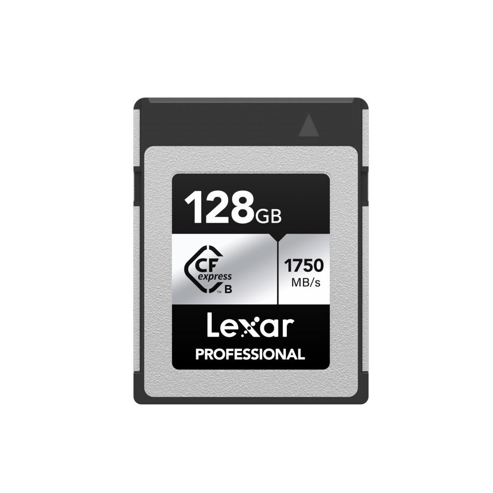 Lexar 128GB Professional CFexpress Type B Silver Series Memory Card  for Photographers  Videographers  Up to 1750/1300 MB/s  8K Video (LCXEX