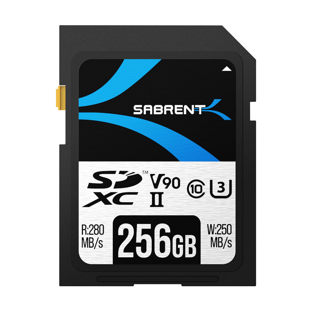 Sabrent Rocket V90 256Gb Sd Uhs-Ii Memory Card R280mb/S W250mb/S (Sd-Tl90-256Gb) 840025254770