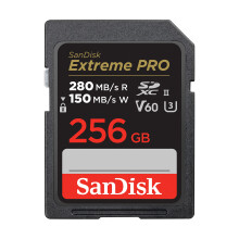 Karta pamięci SanDisk 256 GB Extreme PRO SDXC UHS-II — Karta SD C10 U3 V60 6K 4K UHD — SDSDXEP-256G-GN4IN