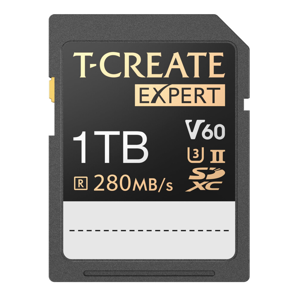 Carte SD TEAMGROUP T-Create Expert 1 To UHS-II SDXC U3 V60 Vitesse de lecture jusqu'    280 Mo/s Enregistrement 8K 4K Compatible avec les appareils