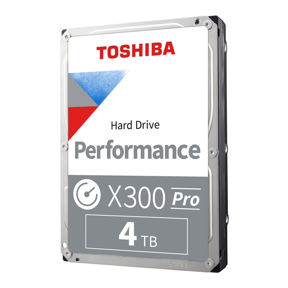 Toshiba X300 PRO 4TB High Workload Performance for Creative Professionals 3.5-Inch Internal Hard Drive - Up to 300 TB/Year Workload Rate CMR