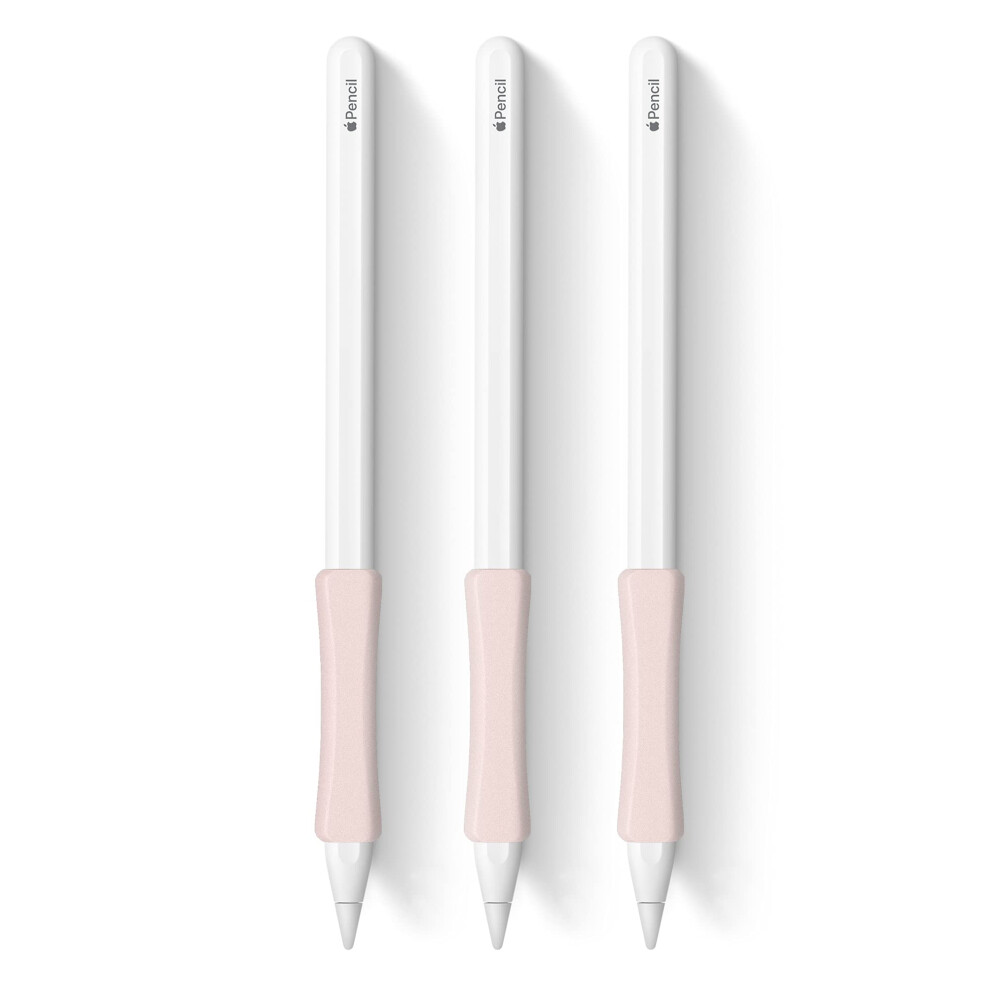 3 Pack Pink iPencil Grips Case Cover Ergonomic Silicone Sleeve Holder Compatible with Apple Pencil 2nd Generation  iPad Pro 11 12.9 inch 201