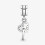 INTERLOCKING HEARTS SILVER Dangle Charm S925 Sterling Silver For woman 2