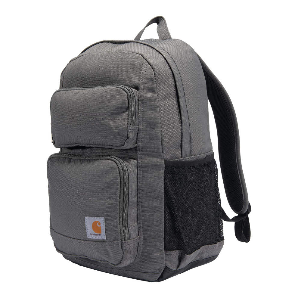 Carhartt Single-Compartment  Durable Pack with Laptop Sleeve and Duravax Abrasion Resistant Base  27L Classic Backpack (Gravel)  One Size