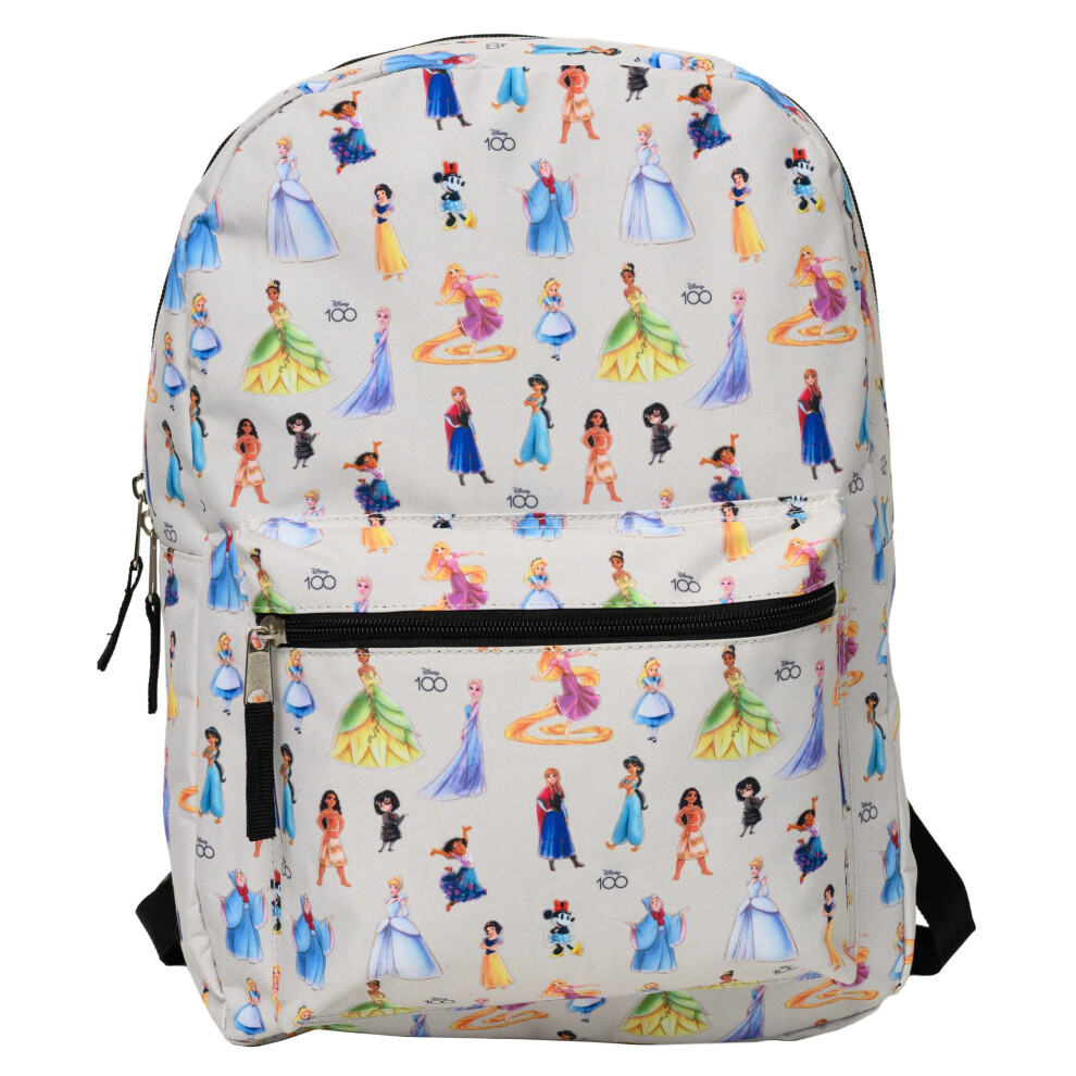 Disney 16"" Laptop Backpack Cargo Pocket D100 Princess Minnie Mouse AOP