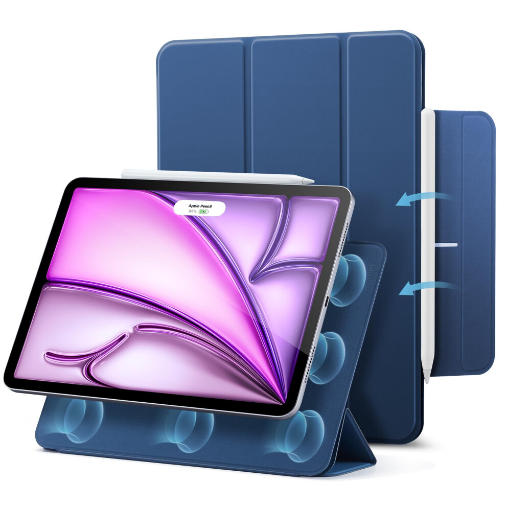 Esr For Ipad Air 13 Inch Case M2 (2024) Pro 12.9 (2022/2021 6Th/5Th/4Th Gen) Powerful Magnetic Attachment Slim Trifold Stand Case Suppo 4894240191279