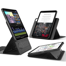 ESR für iPad Pro 13 Zoll Hülle M4(2024) iPad Pro 13 Drehbare Hülle mit Abnehmbarer Magnetabdeckung Verstellbarer Hoch-/Querformatständer mit erhö