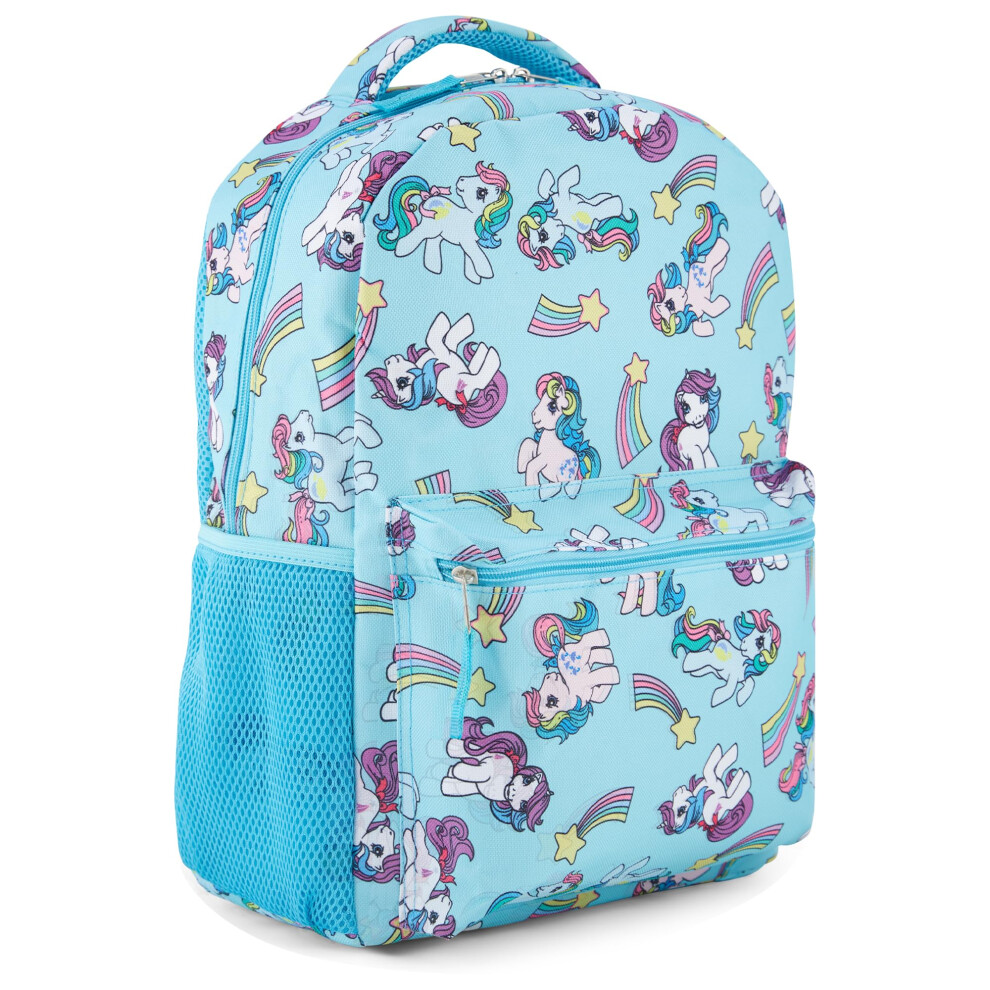 My Little Pony Classic Backpack - Featuring Twilight Sparkle  Rainbow Dash  and More - Officially Licensed MLP Kids School Bag