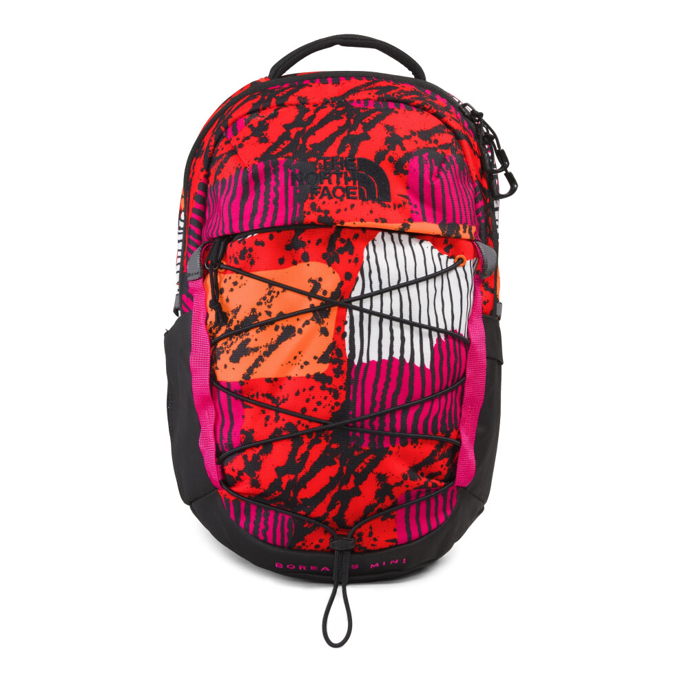 THE NORTH FACE 10L Mini Borealis Commuter Laptop Backpack  Fiery Red Abstract Yosemite Print/TNF Black/Mr. Pink  One Size