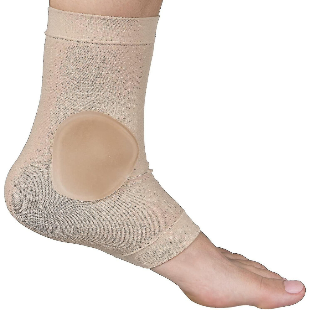 Ankle Bone Protection Socks Malleolar Sleeves With Gel Pads For Boots, Skates, Splints, Braces - 1 Pair